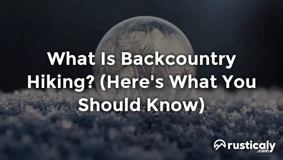 what is backcountry hiking