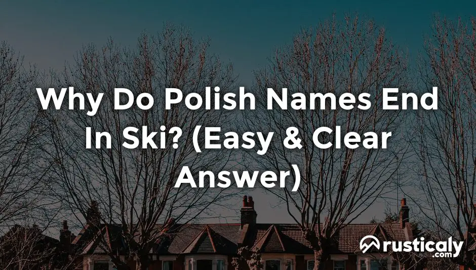 why do polish names end in ski