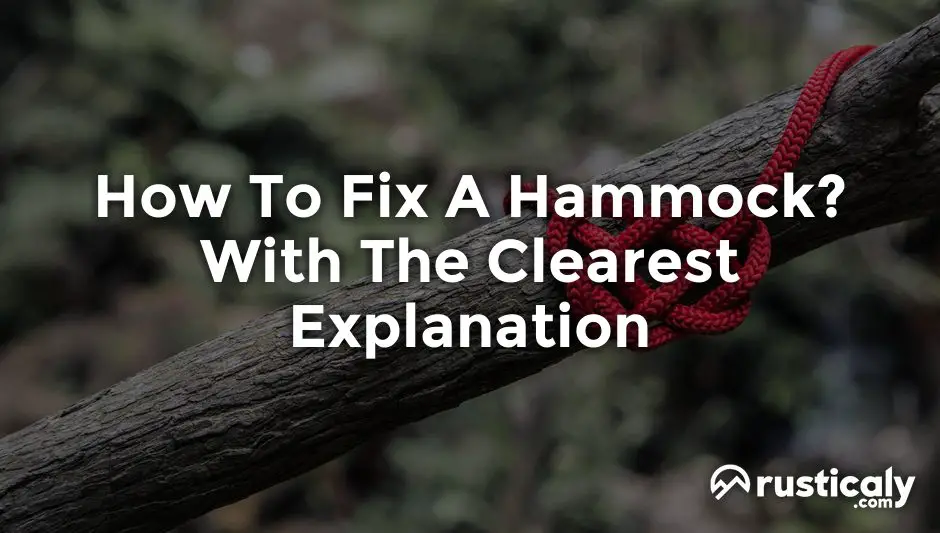 how to fix a hammock