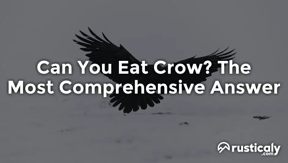 can you eat crow