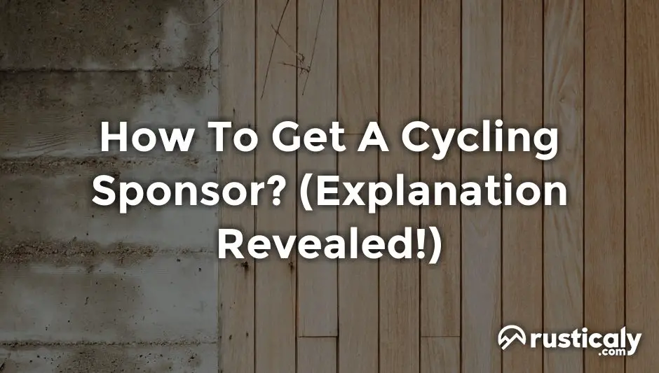 how to get a cycling sponsor