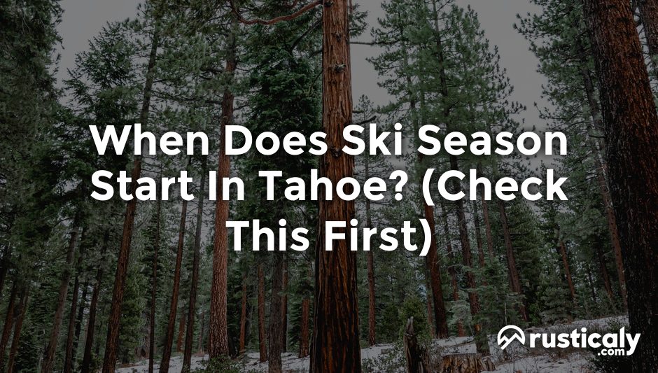 when does ski season start in tahoe