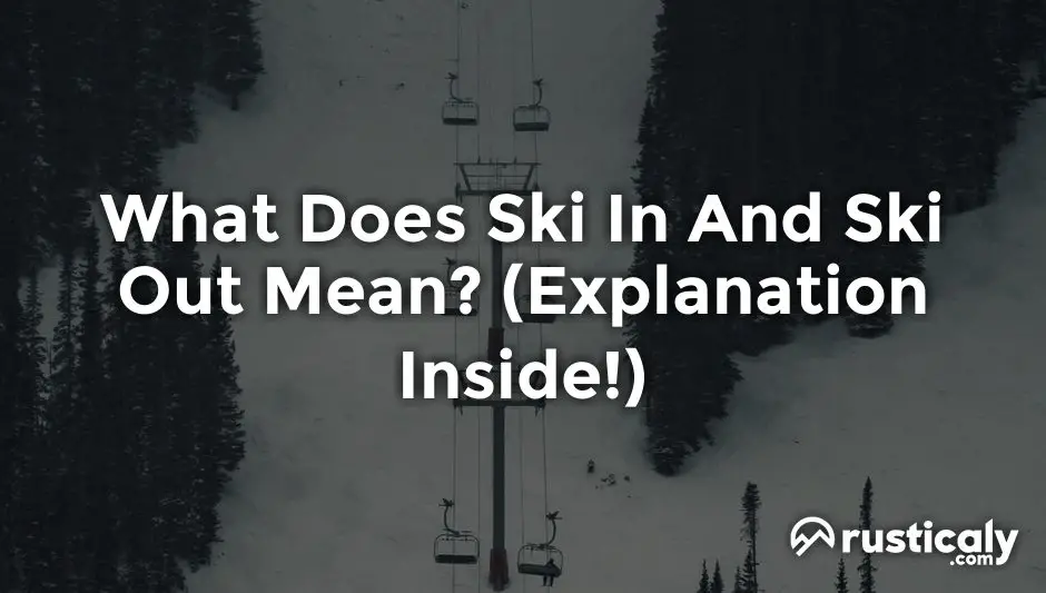 what does ski in and ski out mean