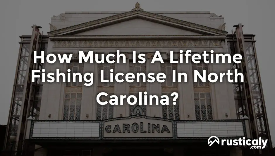 how much is a lifetime fishing license in north carolina