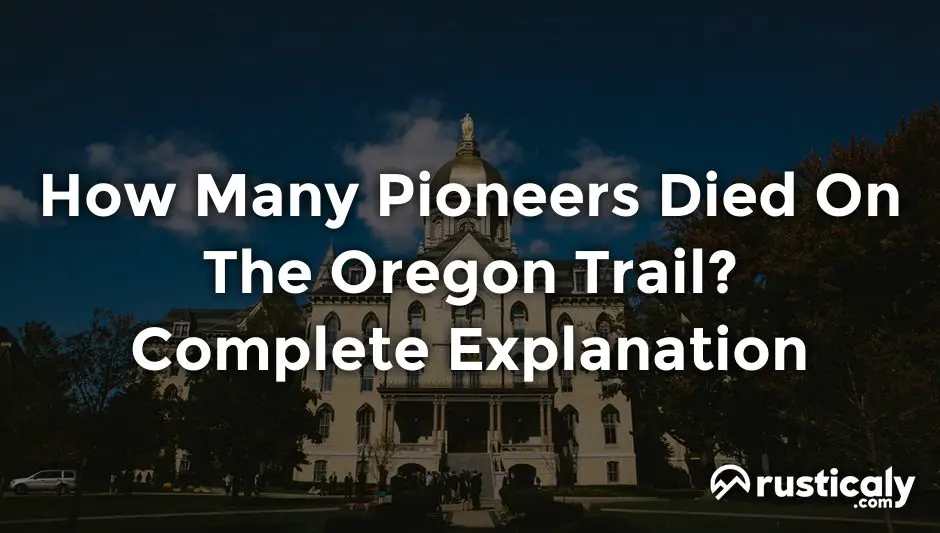 how many pioneers died on the oregon trail