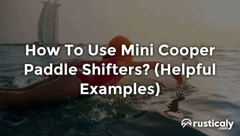 how to use mini cooper paddle shifters
