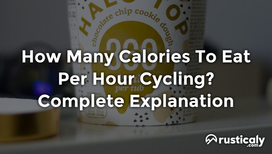how many calories to eat per hour cycling