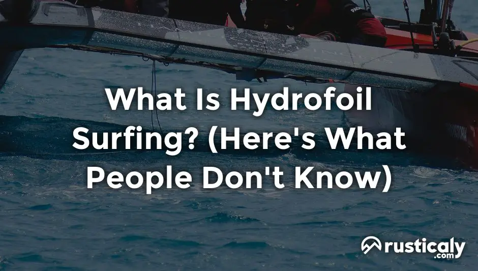 what is hydrofoil surfing