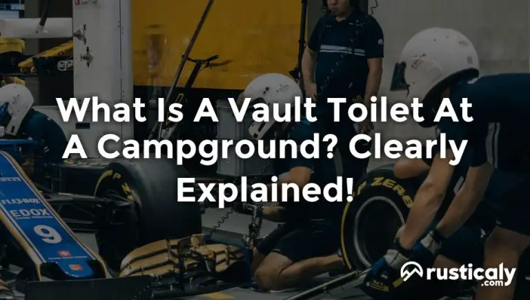 what is a vault toilet at a campground