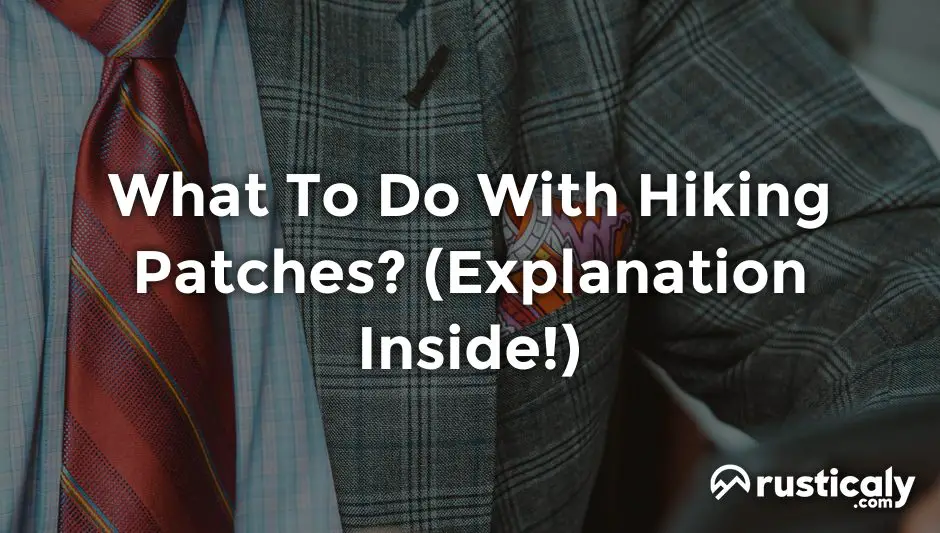 what to do with hiking patches