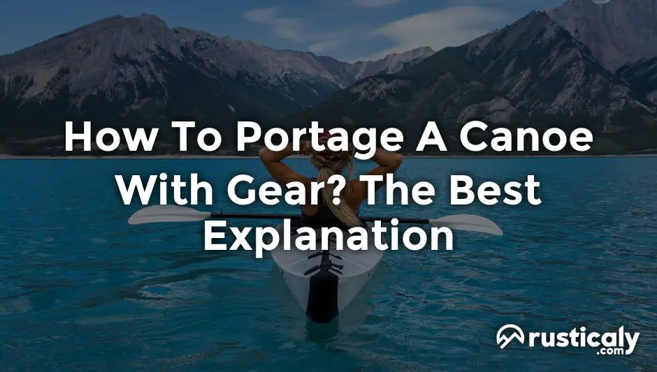 how to portage a canoe with gear