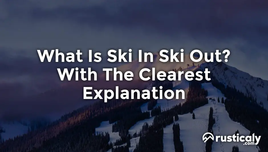 what is ski in ski out