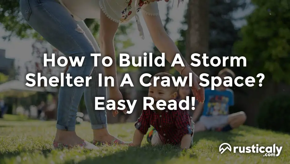 how to build a storm shelter in a crawl space