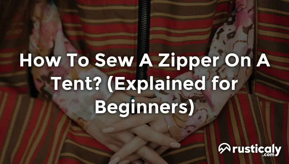 how to sew a zipper on a tent