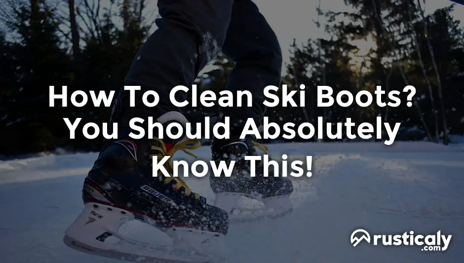 how to clean ski boots