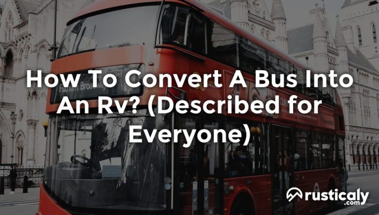 how to convert a bus into an rv