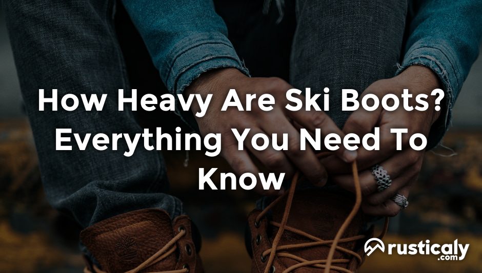 how heavy are ski boots
