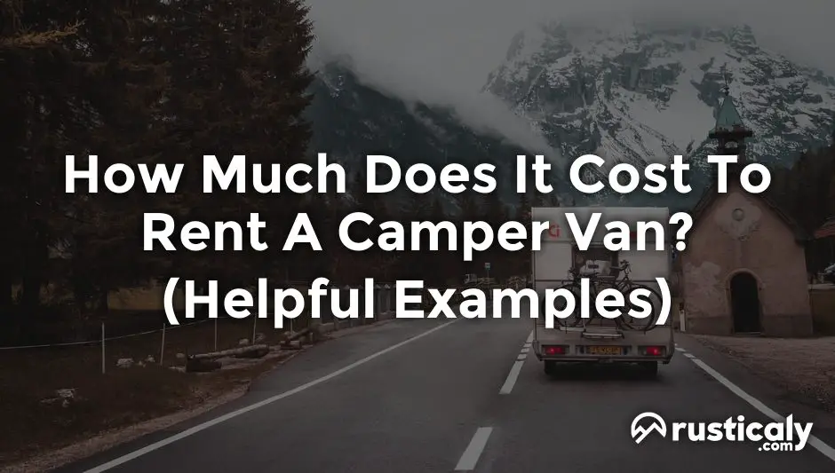 how much does it cost to rent a camper van