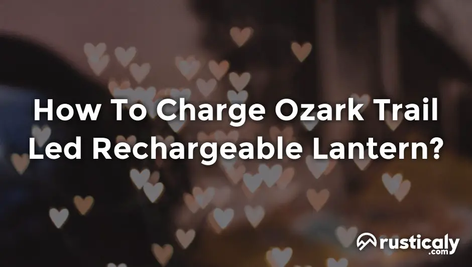 how to charge ozark trail led rechargeable lantern