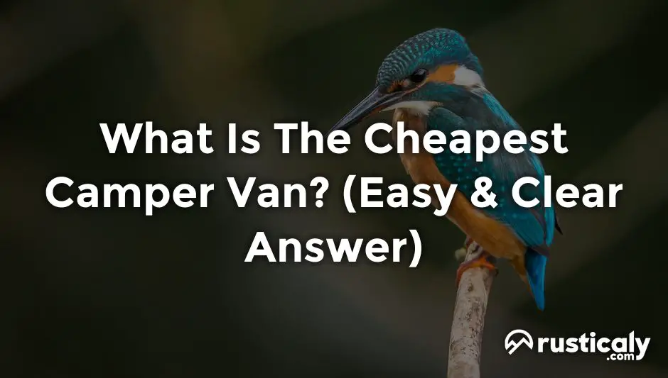 what is the cheapest camper van?