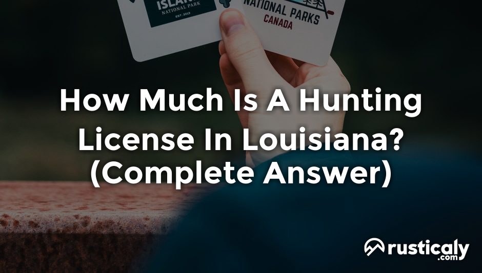 how much is a hunting license in louisiana