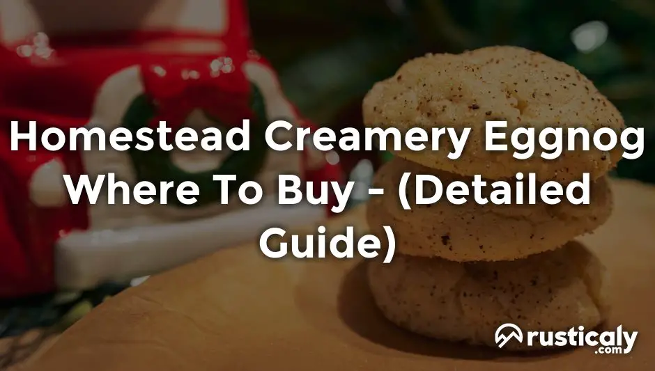 homestead creamery eggnog where to buy