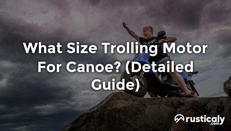 what size trolling motor for canoe
