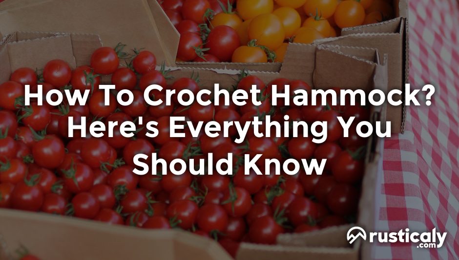how to crochet hammock