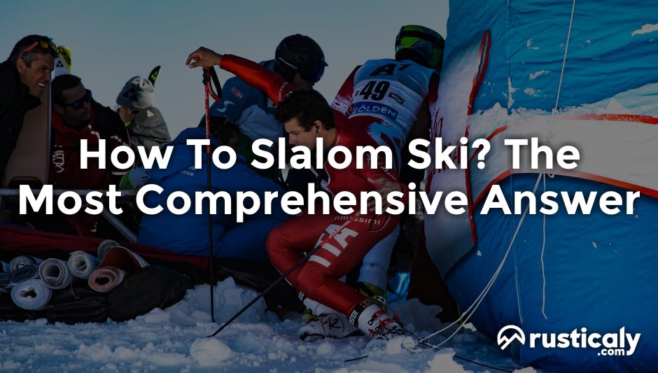 how to slalom ski