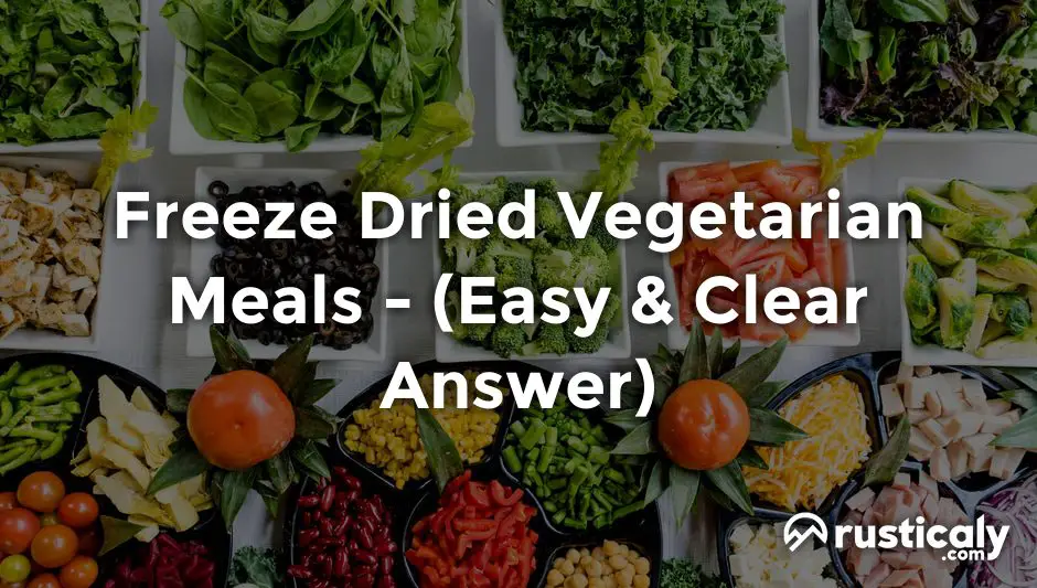 freeze dried vegetarian meals