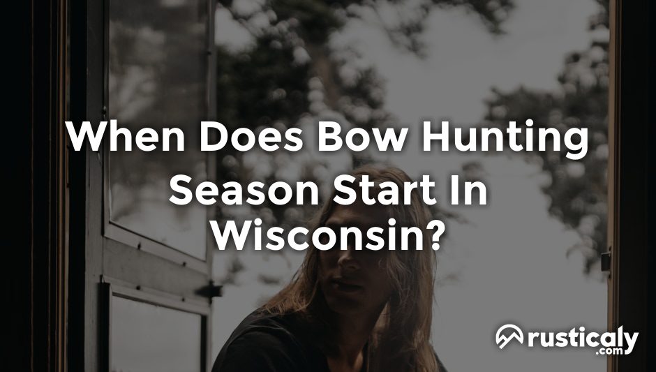when does bow hunting season start in wisconsin