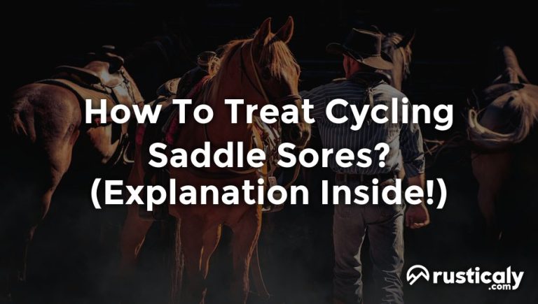 how to treat cycling saddle sores