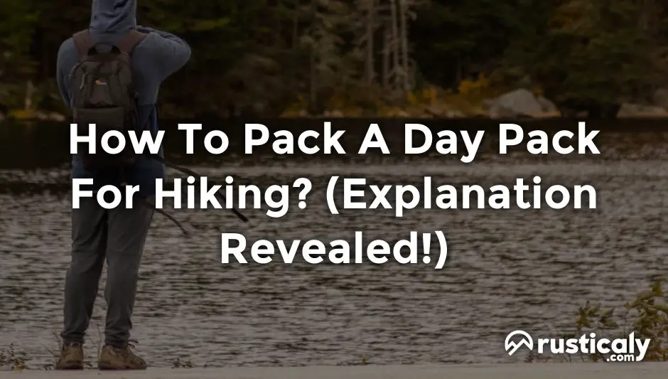 how to pack a day pack for hiking