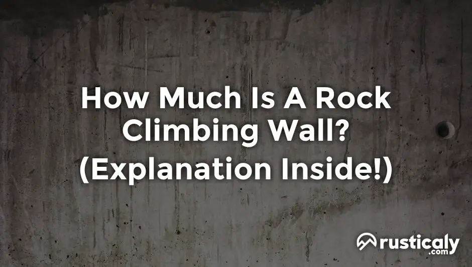how much is a rock climbing wall