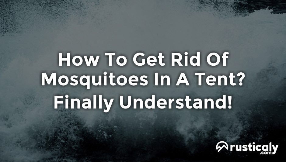 how to get rid of mosquitoes in a tent