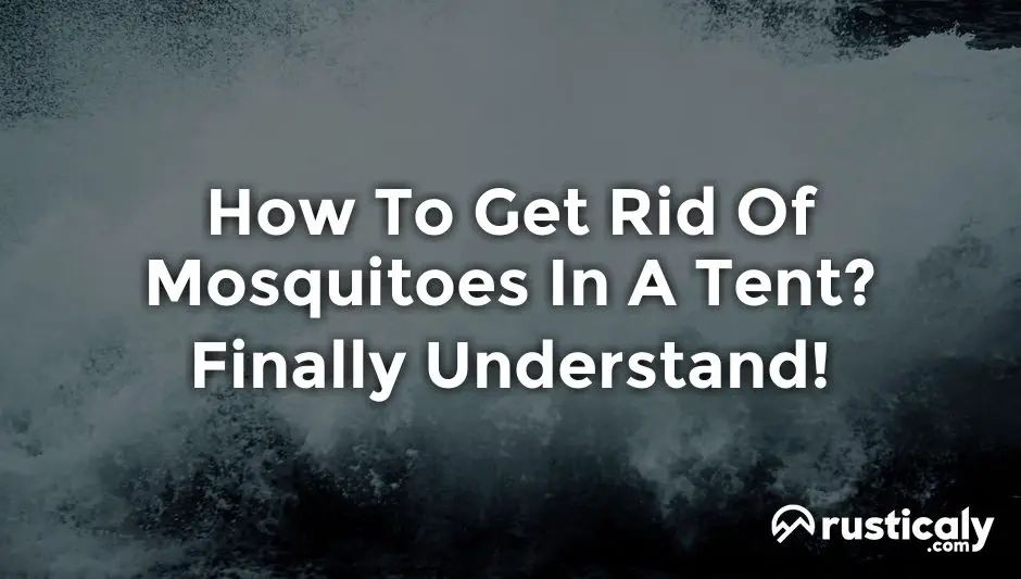 how to get rid of mosquitoes in a tent