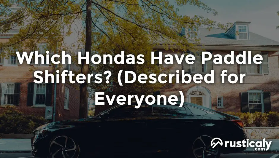 which hondas have paddle shifters