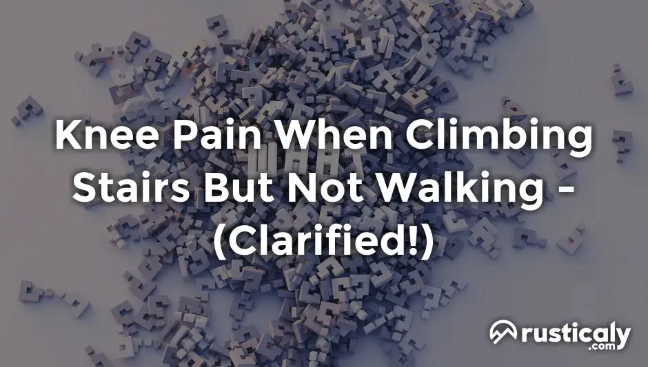 knee pain when climbing stairs but not walking