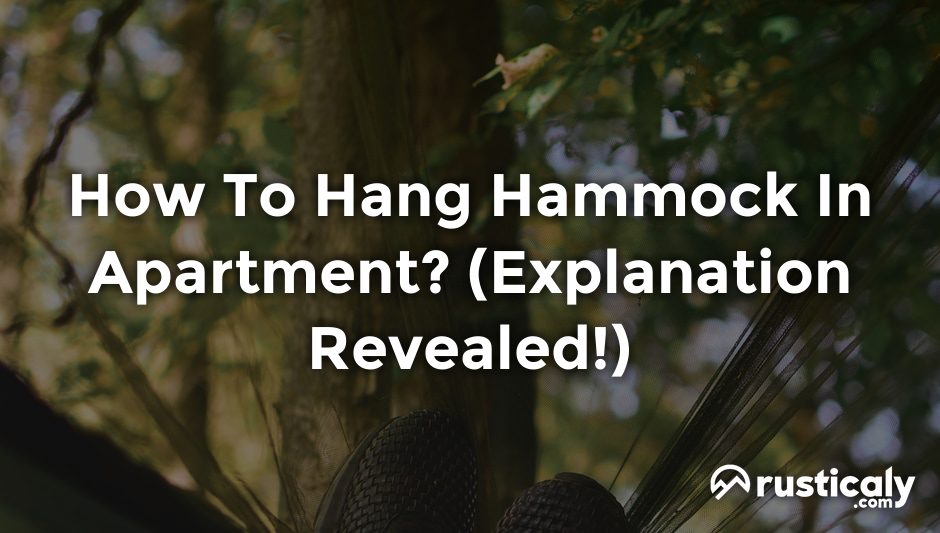 how to hang hammock in apartment