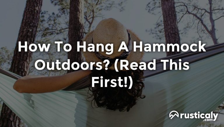 how to hang a hammock outdoors
