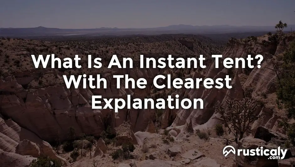 what is an instant tent