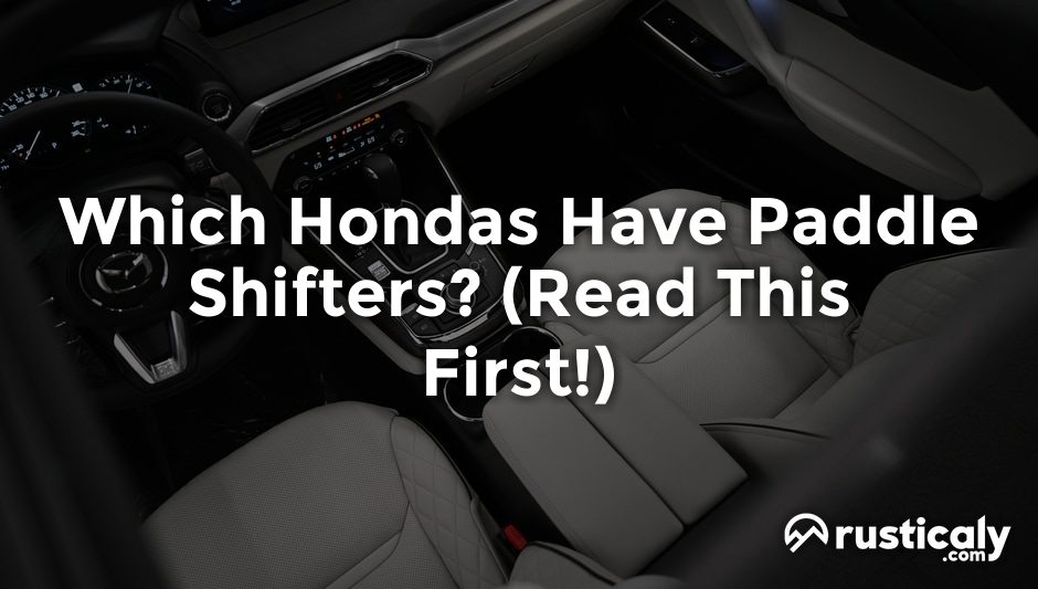 which hondas have paddle shifters