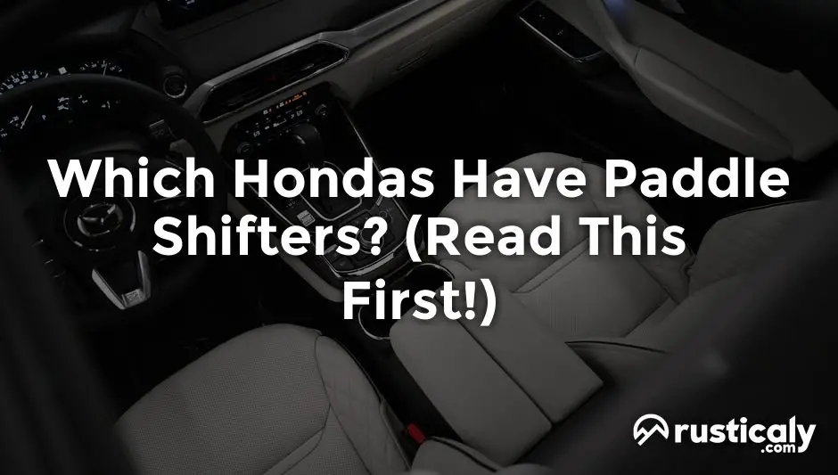 which hondas have paddle shifters