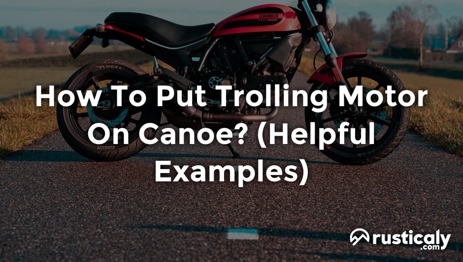 how to put trolling motor on canoe