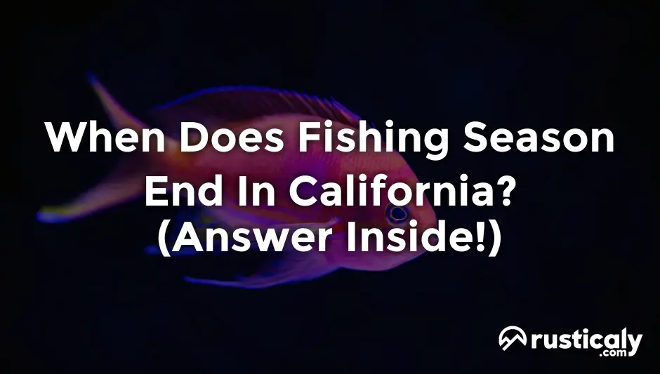 when does fishing season end in california