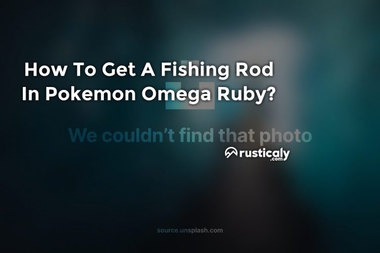 How To Get A Fishing Rod In Pokemon Omega Ruby?
