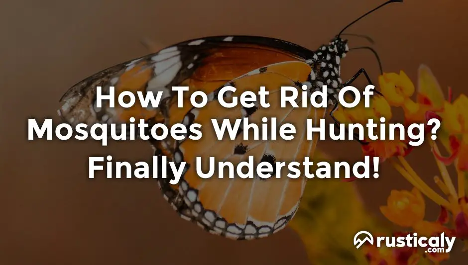 how to get rid of mosquitoes while hunting
