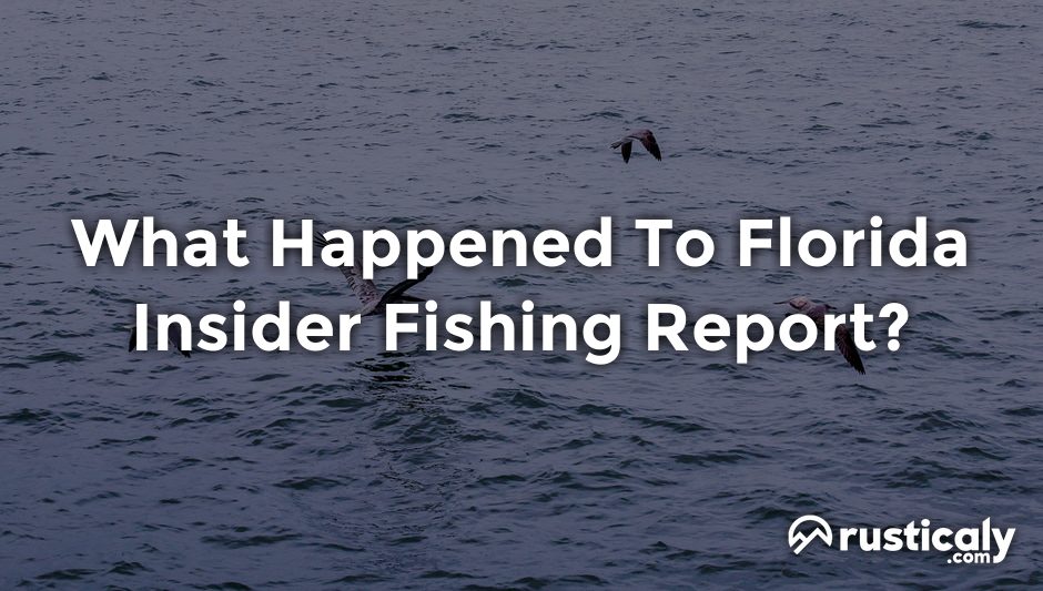 what happened to florida insider fishing report