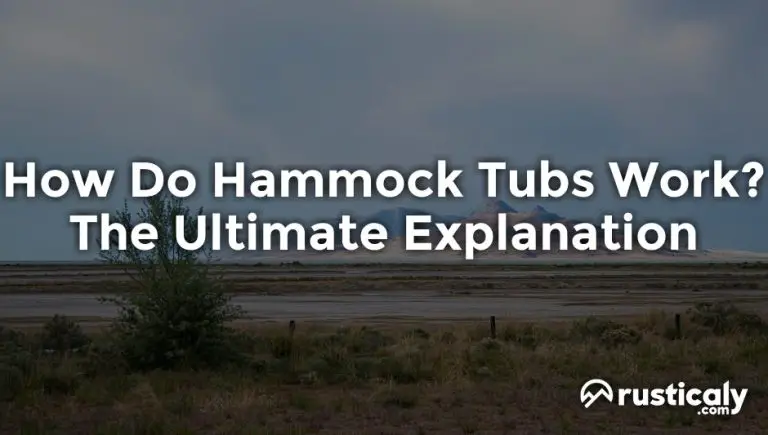how do hammock tubs work