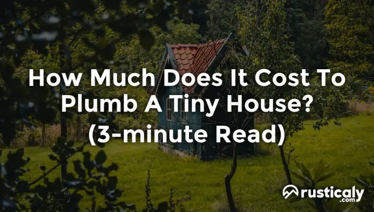 how much does it cost to plumb a tiny house